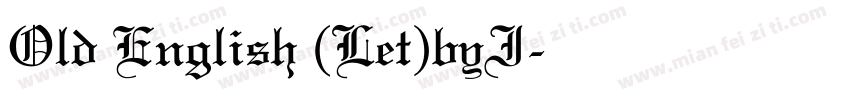 Old English (Let)byI字体转换